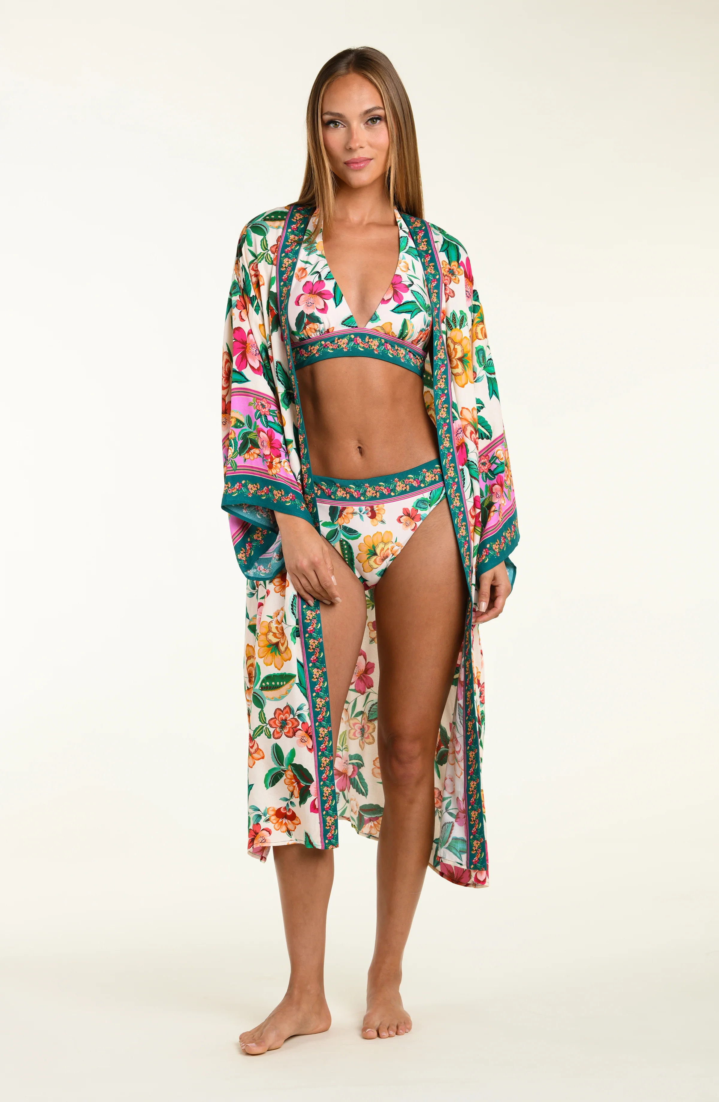 Sunshine 79 Zen Garden Long Kimono | House of Swim