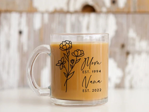 Mom to Nana Custom Mug  Promoted to Nana Gift  New Nana Gift | Etsy | Etsy (US)