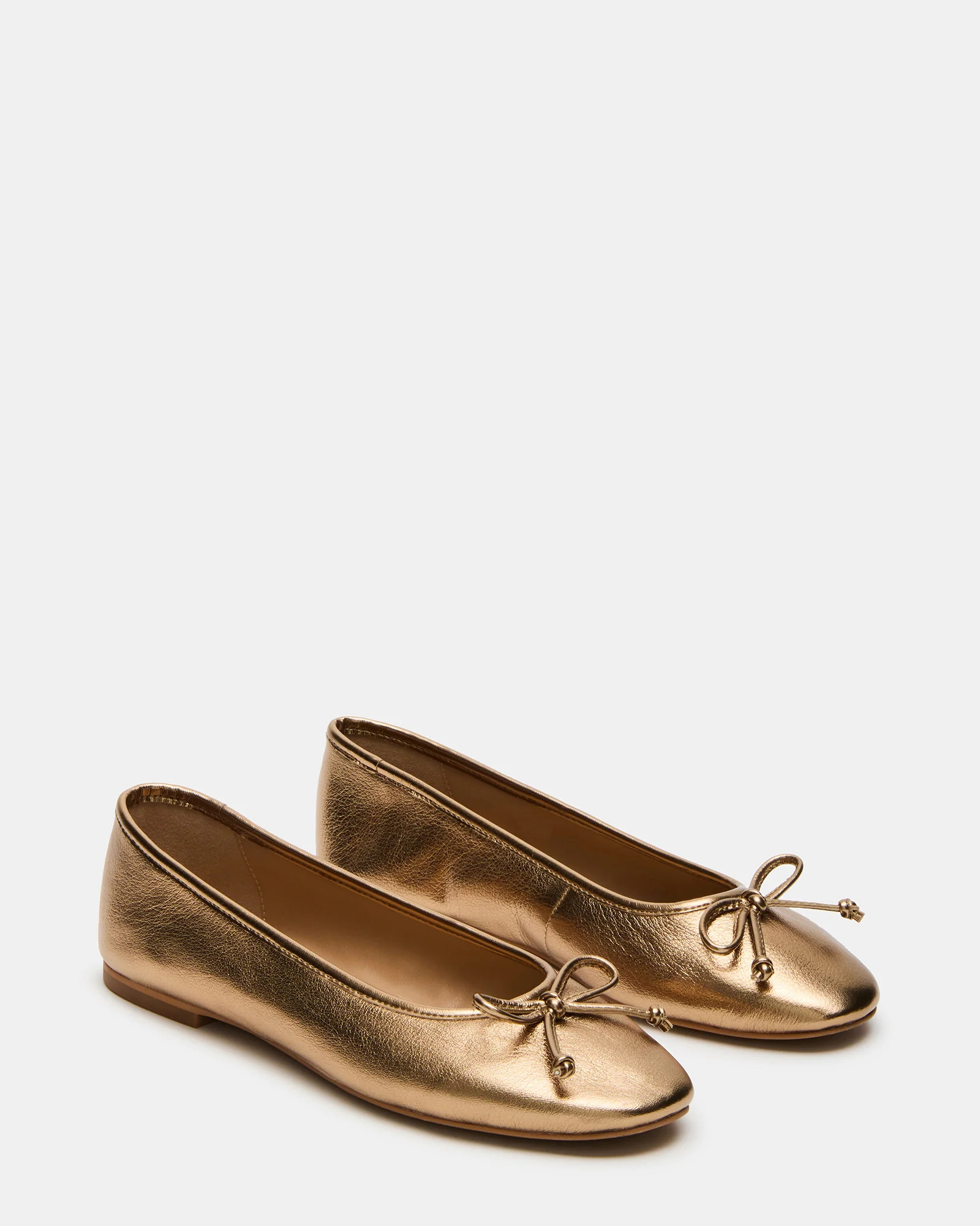 VIXEN Gold Women's Ballet Flats | Steve Madden (US)