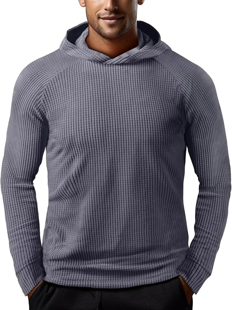 Zengjo Workout Hoodies for Men Lightweight Athletic Running Performance Pullover Hooded T-Shirts ... | Amazon (US)