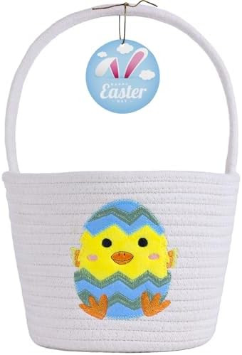 Easter Basket, Easter Basket Essentials Baskets for Kids, Empty Bunny Egg Baskets for Boys, Girls... | Amazon (US)