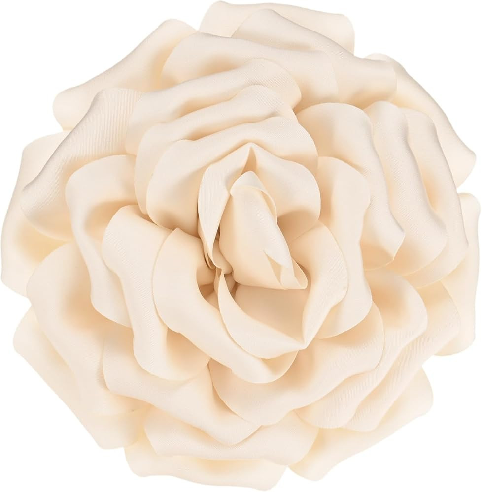 M METERXITY Large Rose Flower Brooches Lapel Pin, Lapel Pins Dainty Satin Fabric Big Camellia Flo... | Amazon (UK)