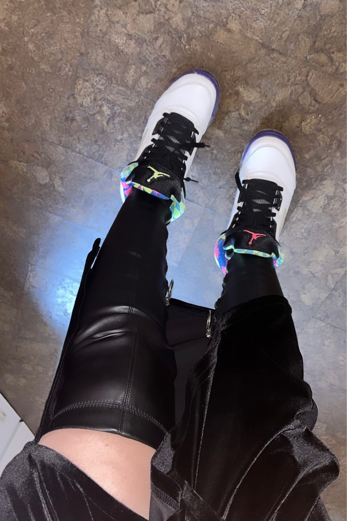 Sneakers with Cedric Charlier leather socks and a velvet skirt, I looove mixing textures. 

#LTKstyletip #LTKSeasonal