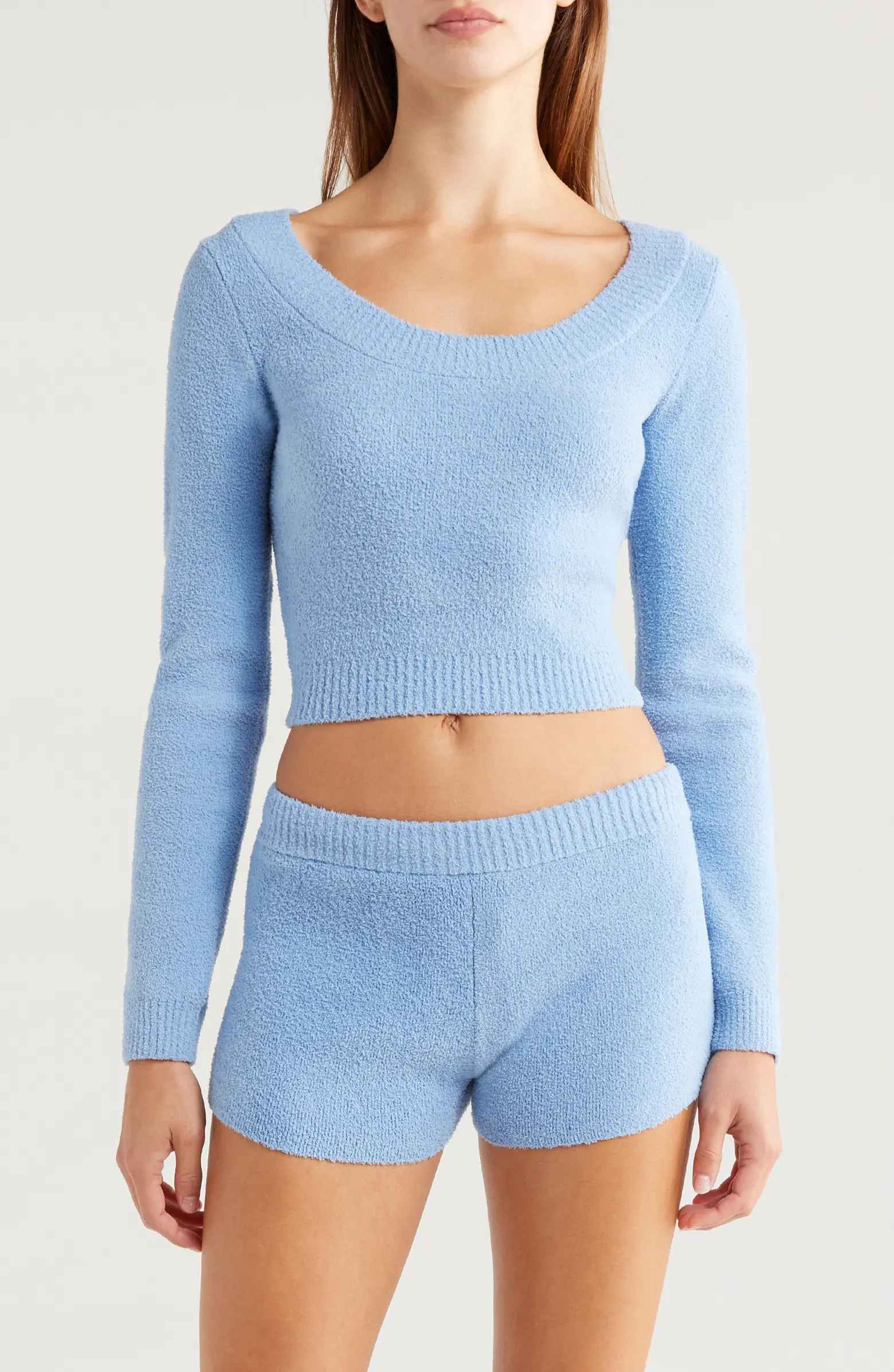 Fuzzy Crop Sweater | Nordstrom