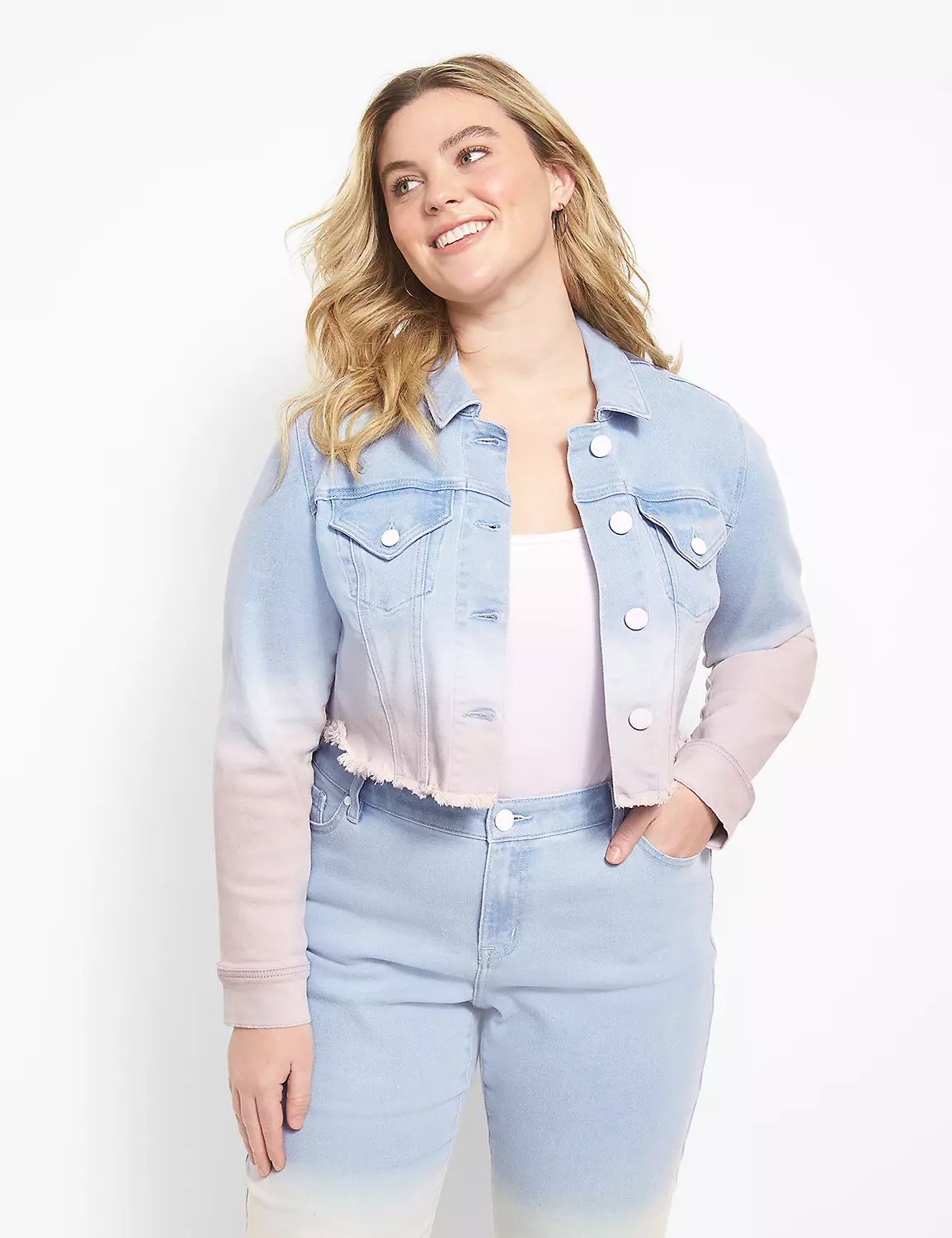 Denim Jacket - Dip-Dye | LaneBryant | Lane Bryant (US)