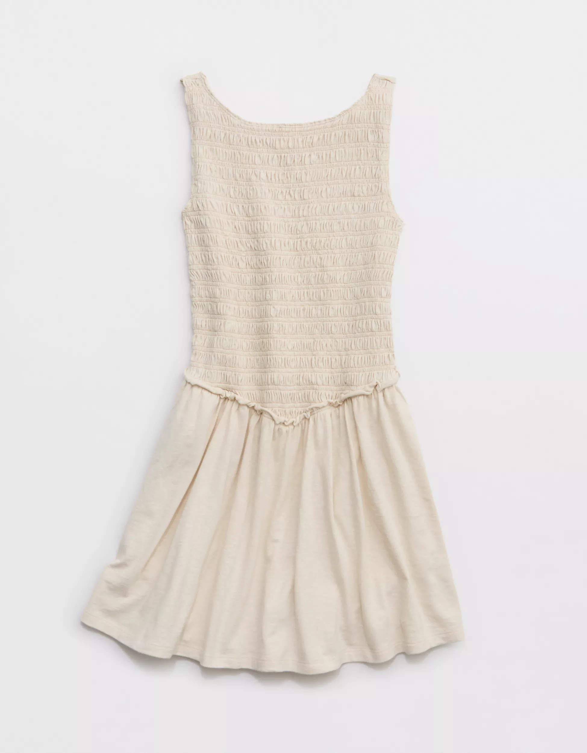 Aerie Happiest Smocked Mini Dress | Aerie