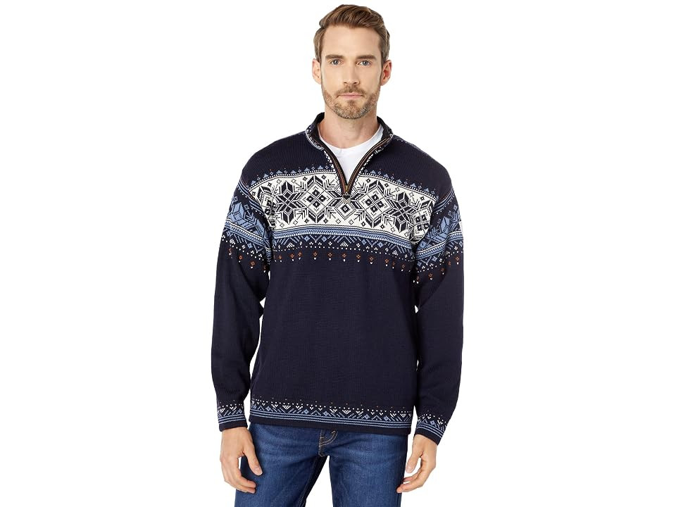 Dale of Norway Blyfjell Sweater (Navy/Blue Shadow/Off-White) Men's Clothing | Zappos