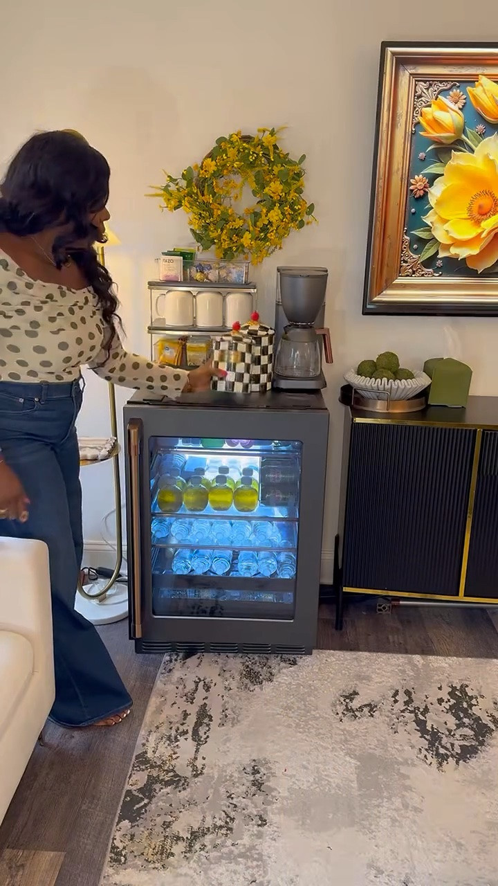 Adding a beverage station to my bedroom is one of the best decisions I’ve ever made 😅🙌🏾￼

#LTKHome #LTKSaleAlert #LTKfoodie
