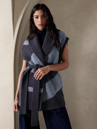 Ajri Geometric Sweater Vest | Banana Republic (US)