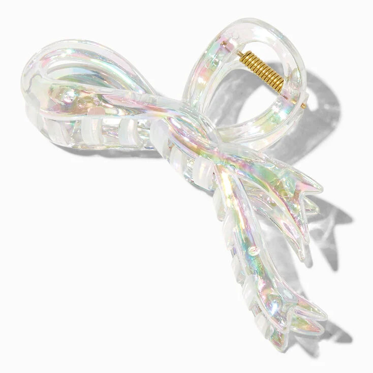 Clear Bow Hair Claw | Claire's (UK)