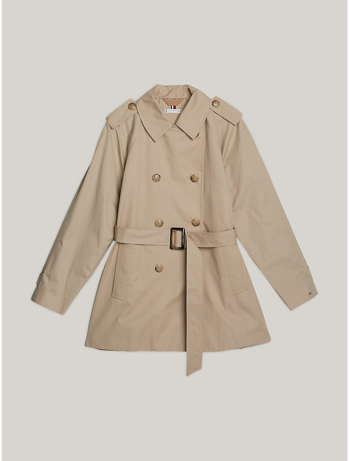 Tommy Hilfiger Women's Belted Trench Coat - Beige - 10 | Tommy Hilfiger (US)