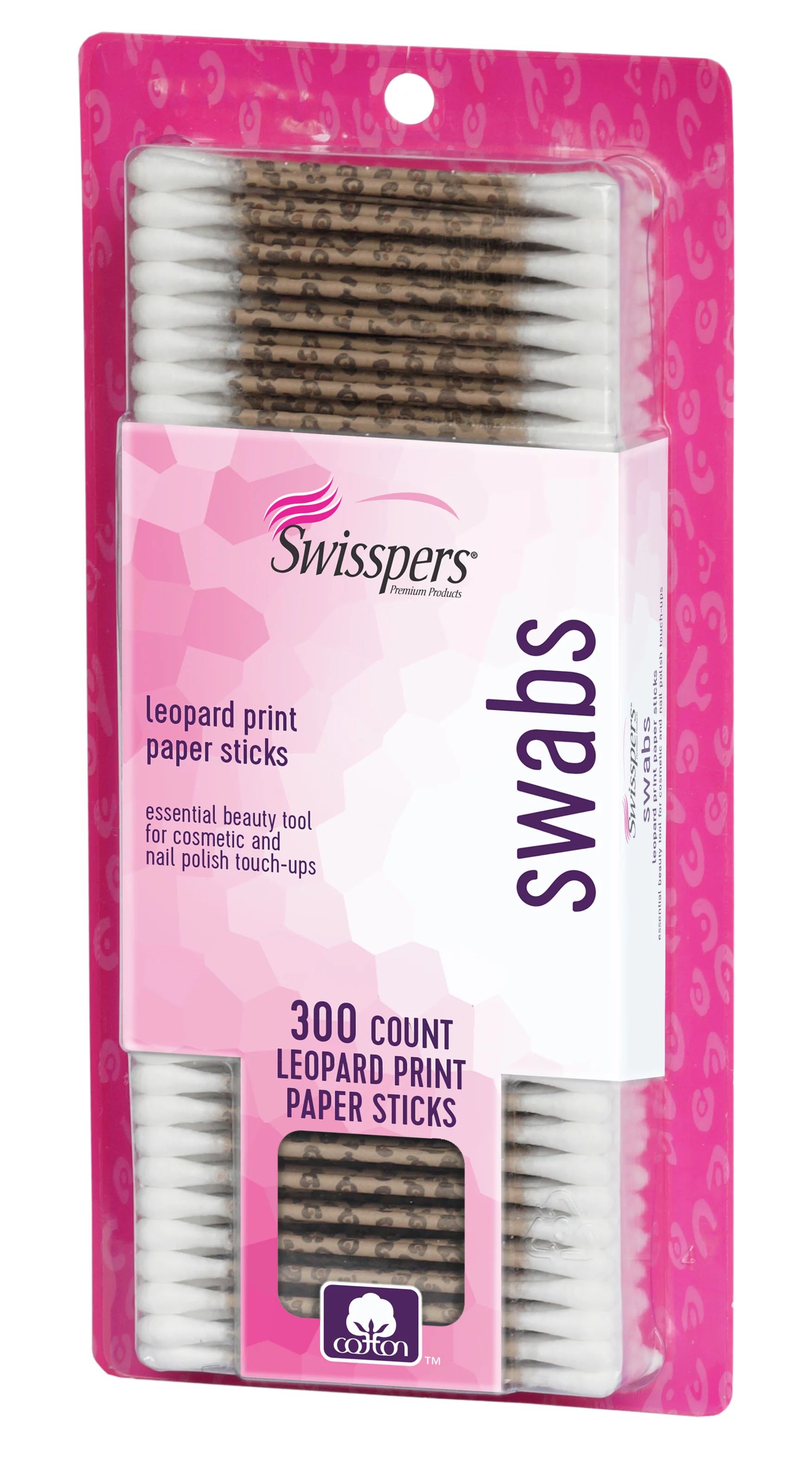 Swisspers Premium Printed Cotton Swabs, 300 Count | Walmart (US)