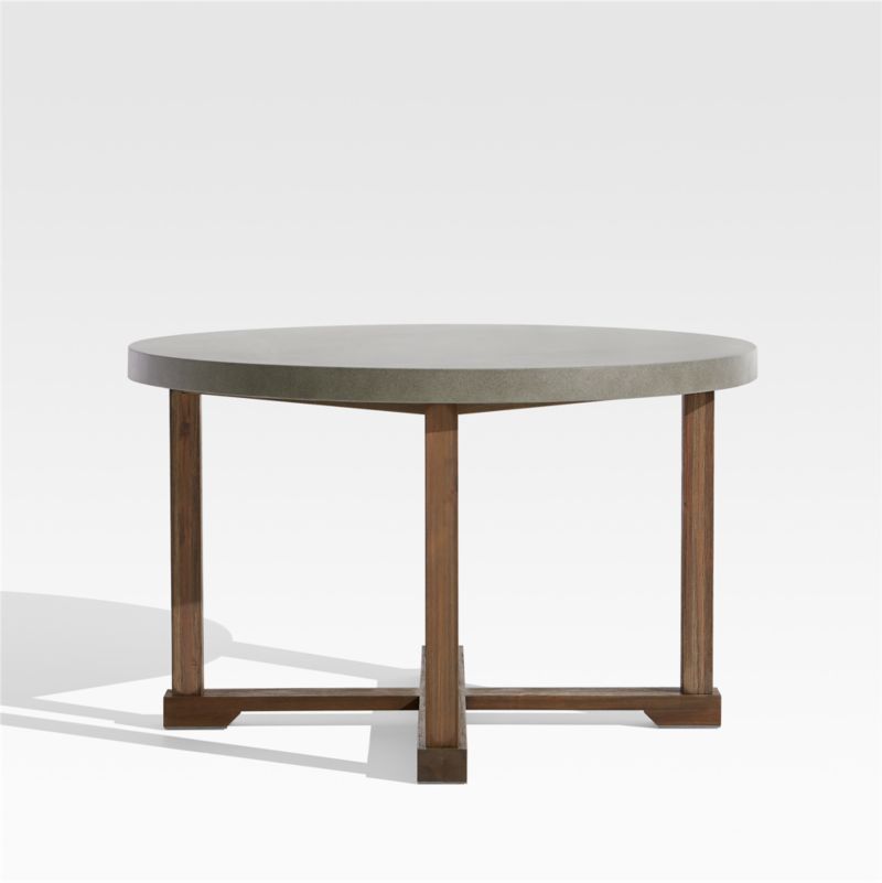 Abaco 48" Round Outdoor Patio Dining Table + Reviews | Crate & Barrel | Crate & Barrel
