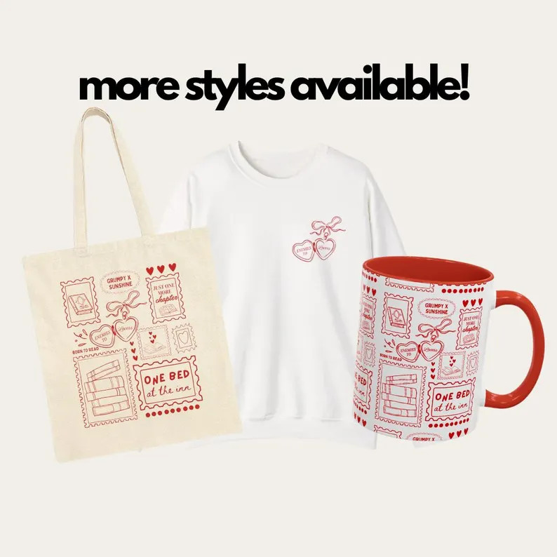 Bookish Tote Bag: Romance Reader Canvas Carryall - Enemies to Lovers - Etsy | Etsy (US)