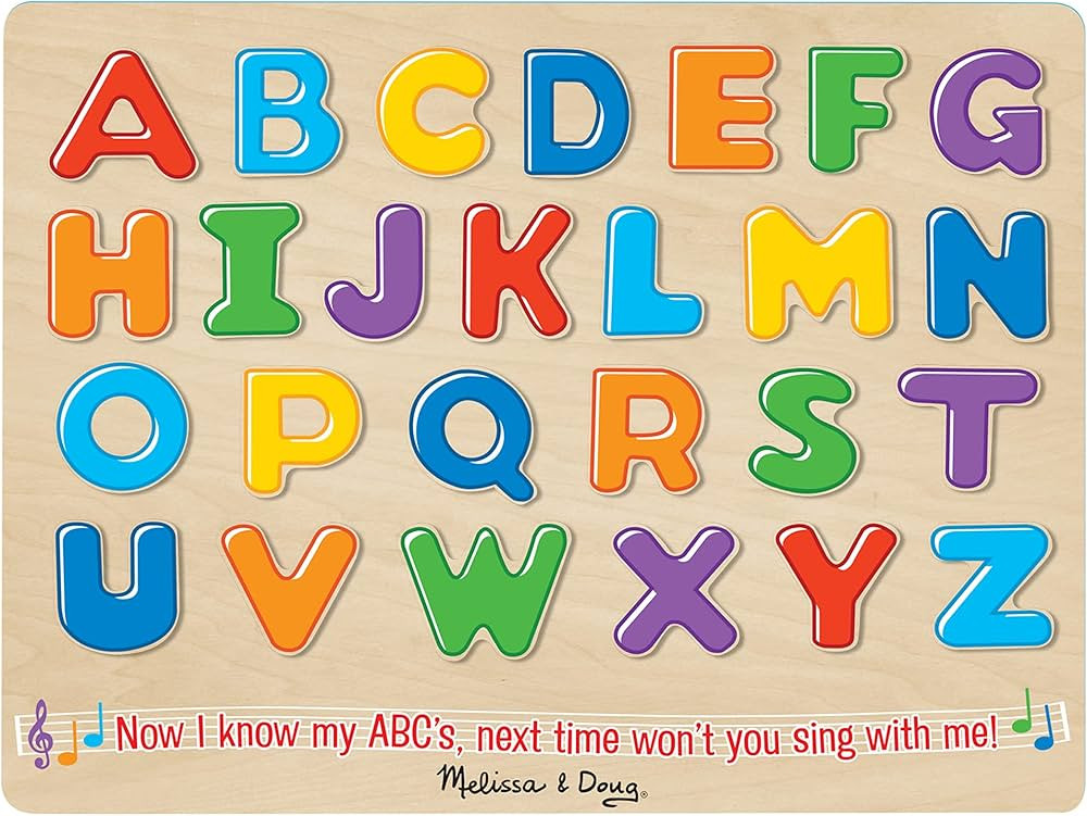 Melissa & Doug Wooden Alphabet Sound Puzzle - Wooden Puzzle With Sound Effects (26 Pieces) | Amazon (CA)