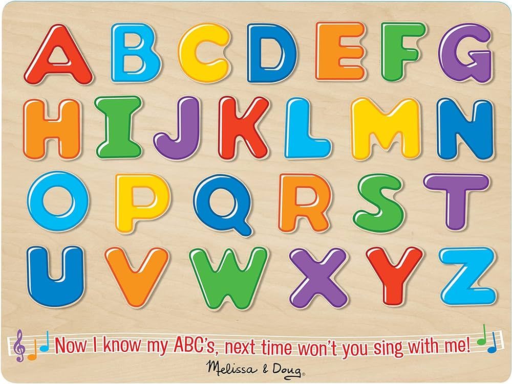 Melissa & Doug Wooden Alphabet Sound Puzzle - Wooden Puzzle With Sound Effects (26 Pieces) | Amazon (CA)