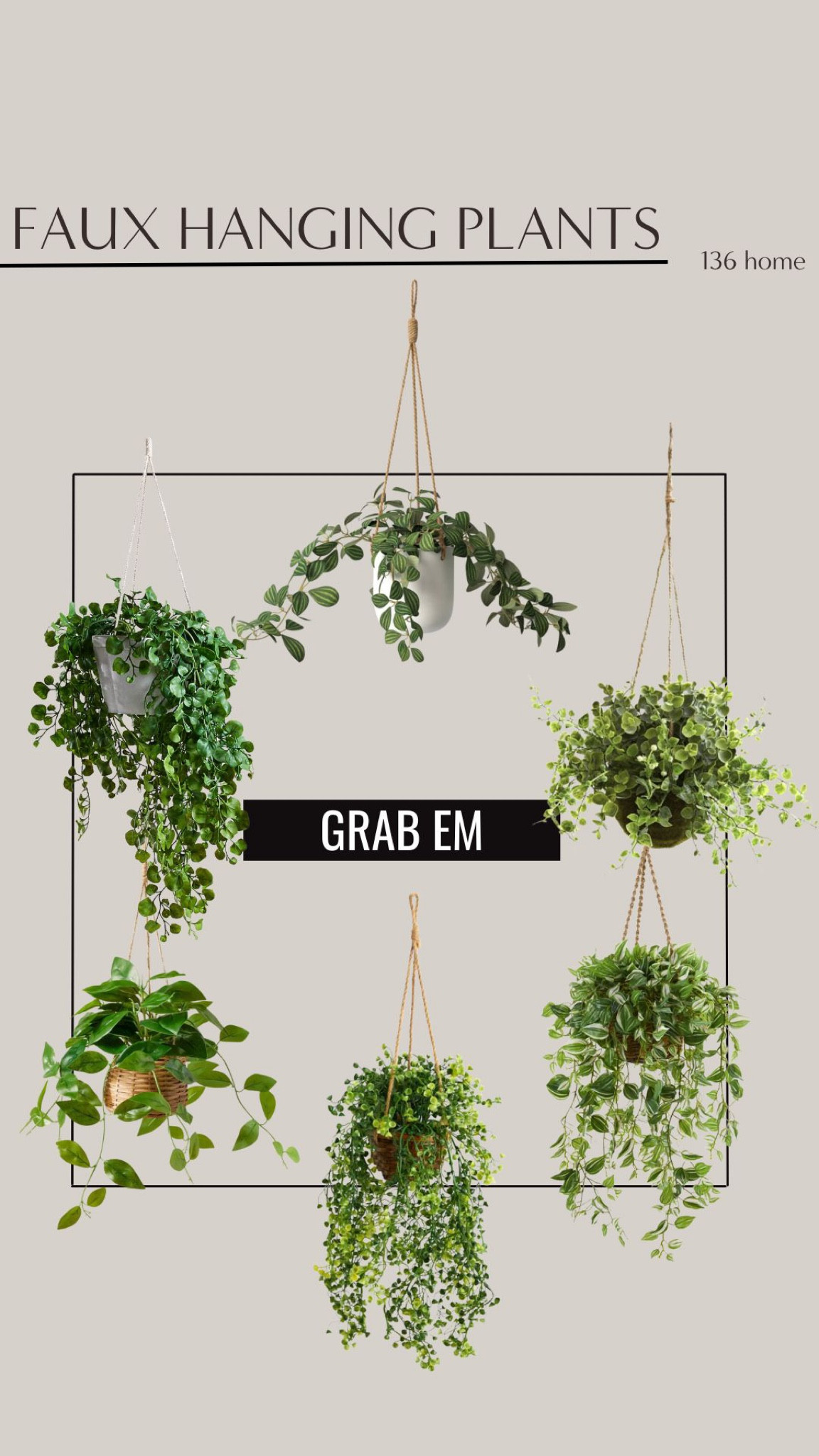 Faux Hanging Plants #fauxplant #hangingplant #plant #plantdecor #interiordesign #interiordecor #homedecor #homedesign #homedecorfinds #moodboard 

#LTKhome #LTKfindsunder100 #LTKstyletip