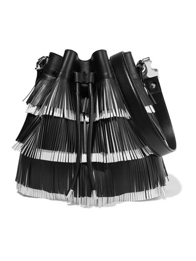 Bucket medium fringed leather shoulder bag | NET-A-PORTER (US)