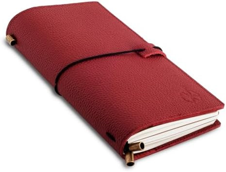 WANDERINGS Regular Size Travelers Notebook with Pockets - 4.5"x8.5" / 11.5cm x 22cm - Refillable ... | Amazon (US)