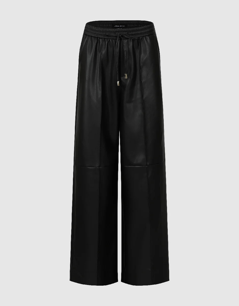 Drawstring Waist Wide-Leg Pants | Urban Revivo