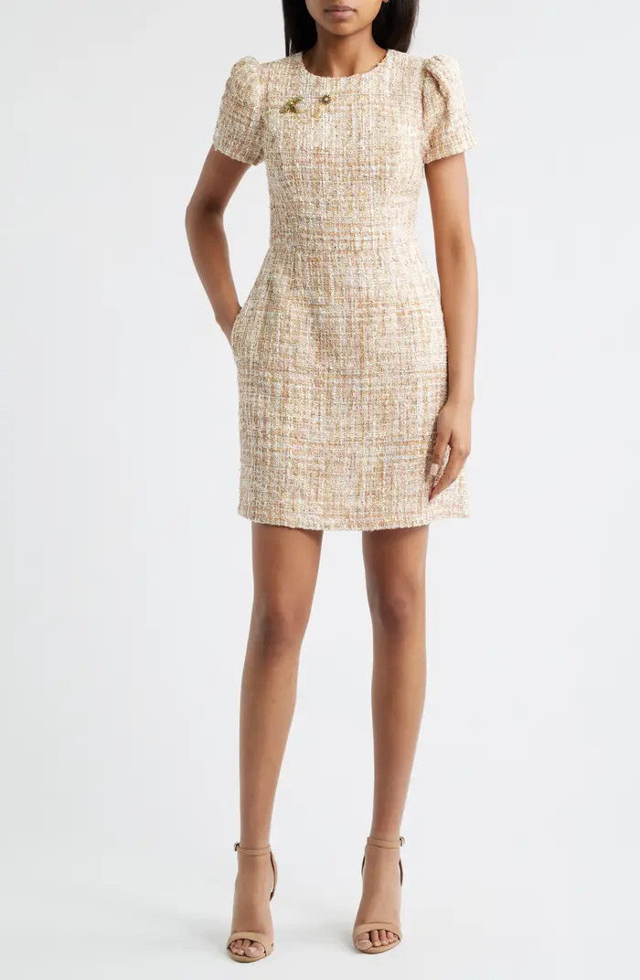 Pin Detail Bouclé Dress | Nordstrom Rack