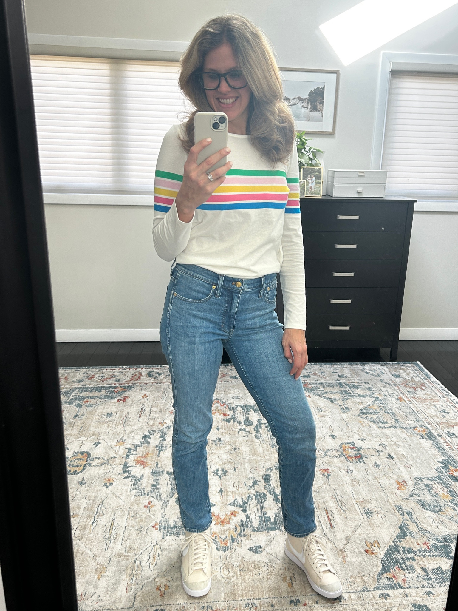 Perfect St. Patrick’s Day rainbow shirt only a month early  

#LTKSeasonal #LTKstyletip #LTKshoecrush