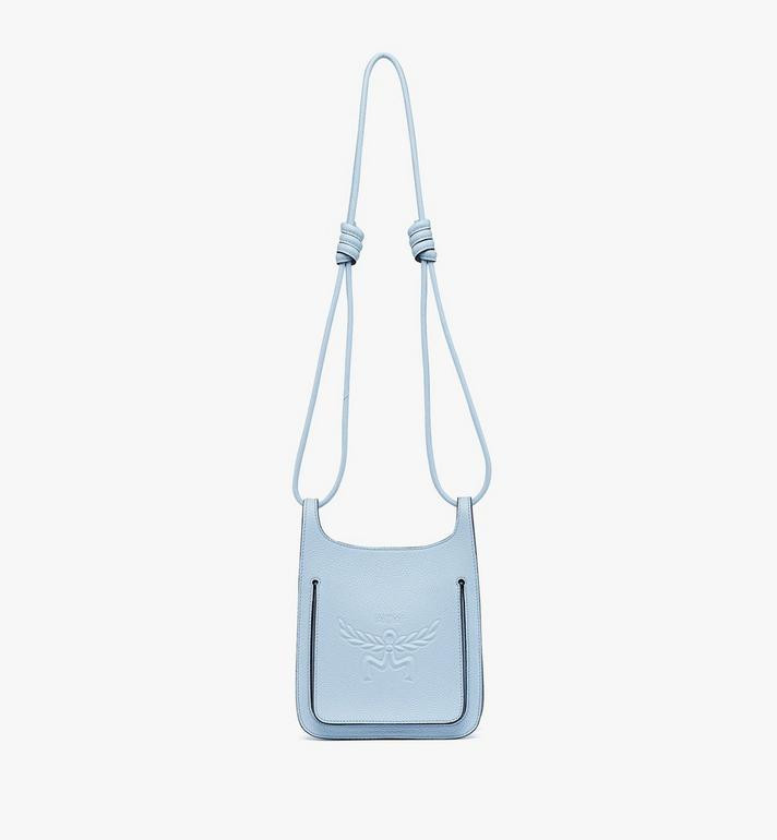 Himmel Hobo in Embossed Logo Leather | MCM (US)