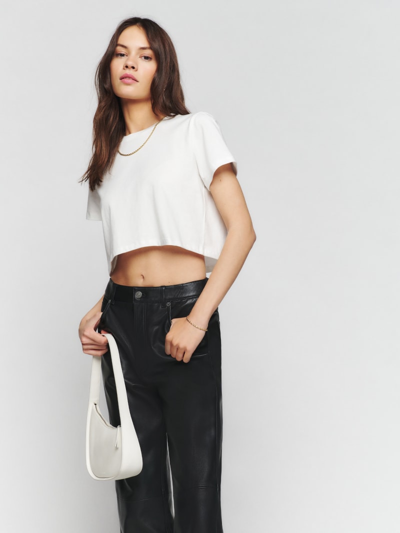 Cropped Classic Crew Tee | Reformation (US & AU)