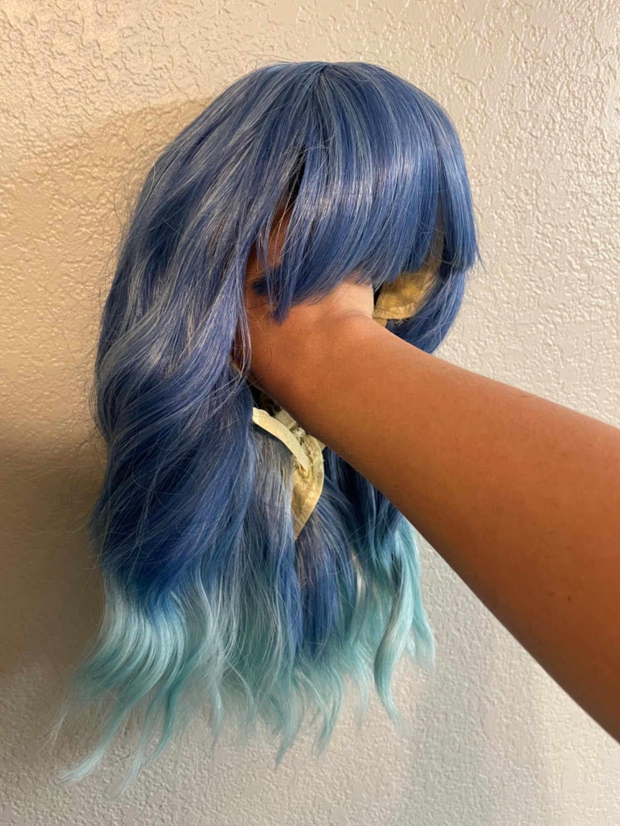 AneShe 14 Inches Blonde Wig for Women Girls Ash Blonde Wig Short Curly Wig Synthetic Wig with Ban... | Amazon (US)