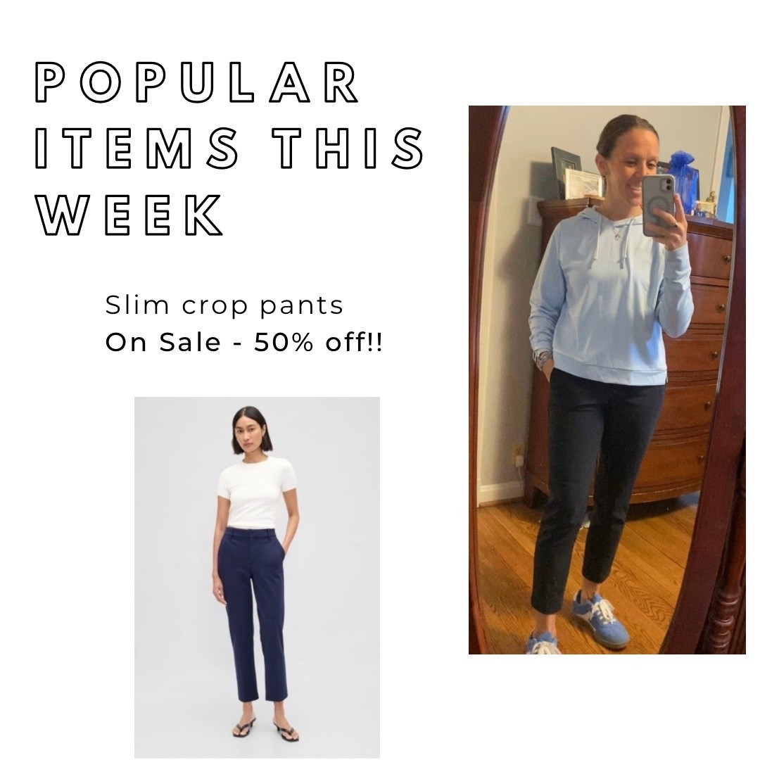 ON SALE - I have these pants in three colors, they are so comfortable; I wear them to work all the time and have dressed them up with fancier shoes and a dressier top for the holidays. 


#closetstaple #salefinds #workpants #gap #gapfactory #teacheroutfit 
#under50 


#LTKWorkwear #LTKOver40 #LTKSaleAlert