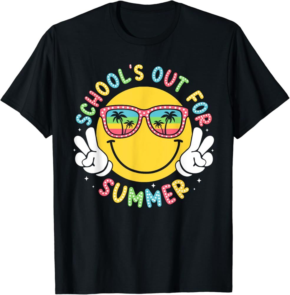 Schools Out For Summer Shirt Teacher Last Day Of School T-Shirt | Amazon (US)