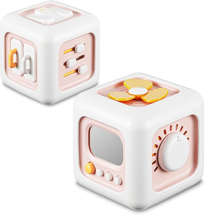 Busy Cube, Toys for 1 Year Old Girl Gifts, Montessori for Baby Girl, Travel Sensory Toys for Todd... | Amazon (US)