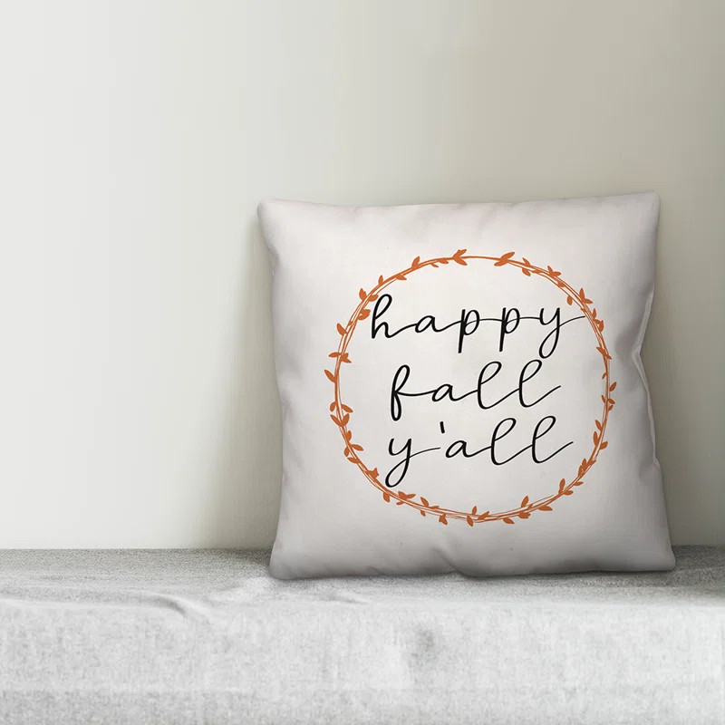 Nassauer Happy Fall Y'all Throw Pillow | Wayfair North America