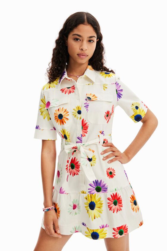 M. Christian Lacroix short floral shirt dress | Desigual USA,CA