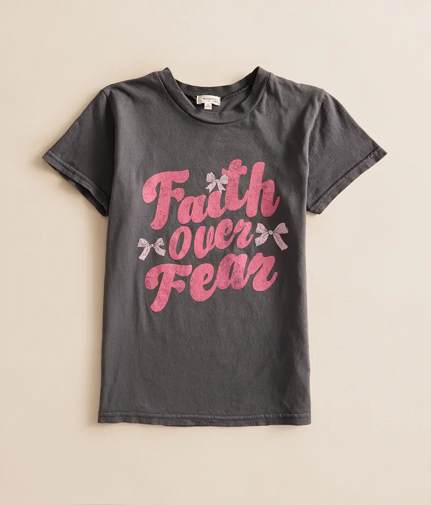 Girls - Faith Over Fear Oversized T-Shirt | Buckle