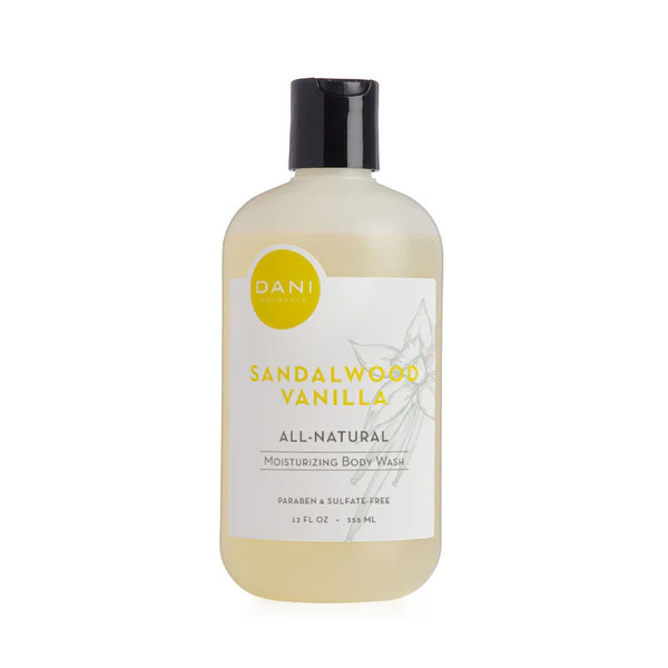 SANDALWOOD VANILLA MOISTURIZING BODY WASH | DANI Naturals