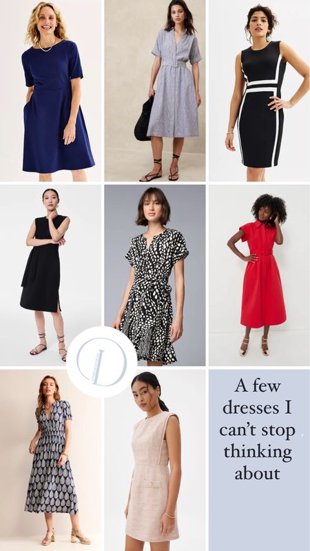 A few workwear dresses that I’ve been loving! 

Womens business professional workwear and business casual workwear and office outfits midsize outfit midsize style 

#LTKstyletip #LTKworkwear #LTKSeasonal