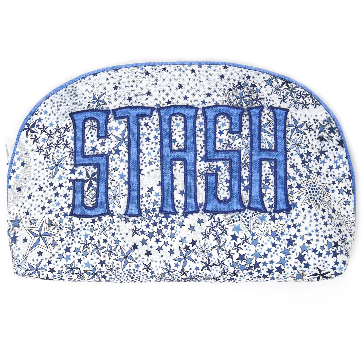 Pre-Order: Round Top Pouch: Blue Stash | Greystone Needlepoint