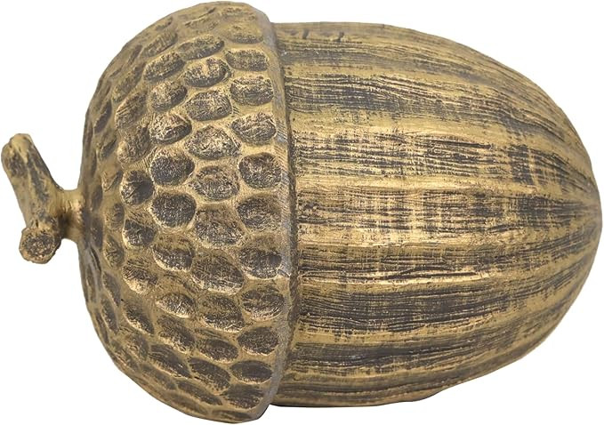 Ashland 6" Gold Distressed Tabletop Acorn Fall Home Decor | Amazon (US)