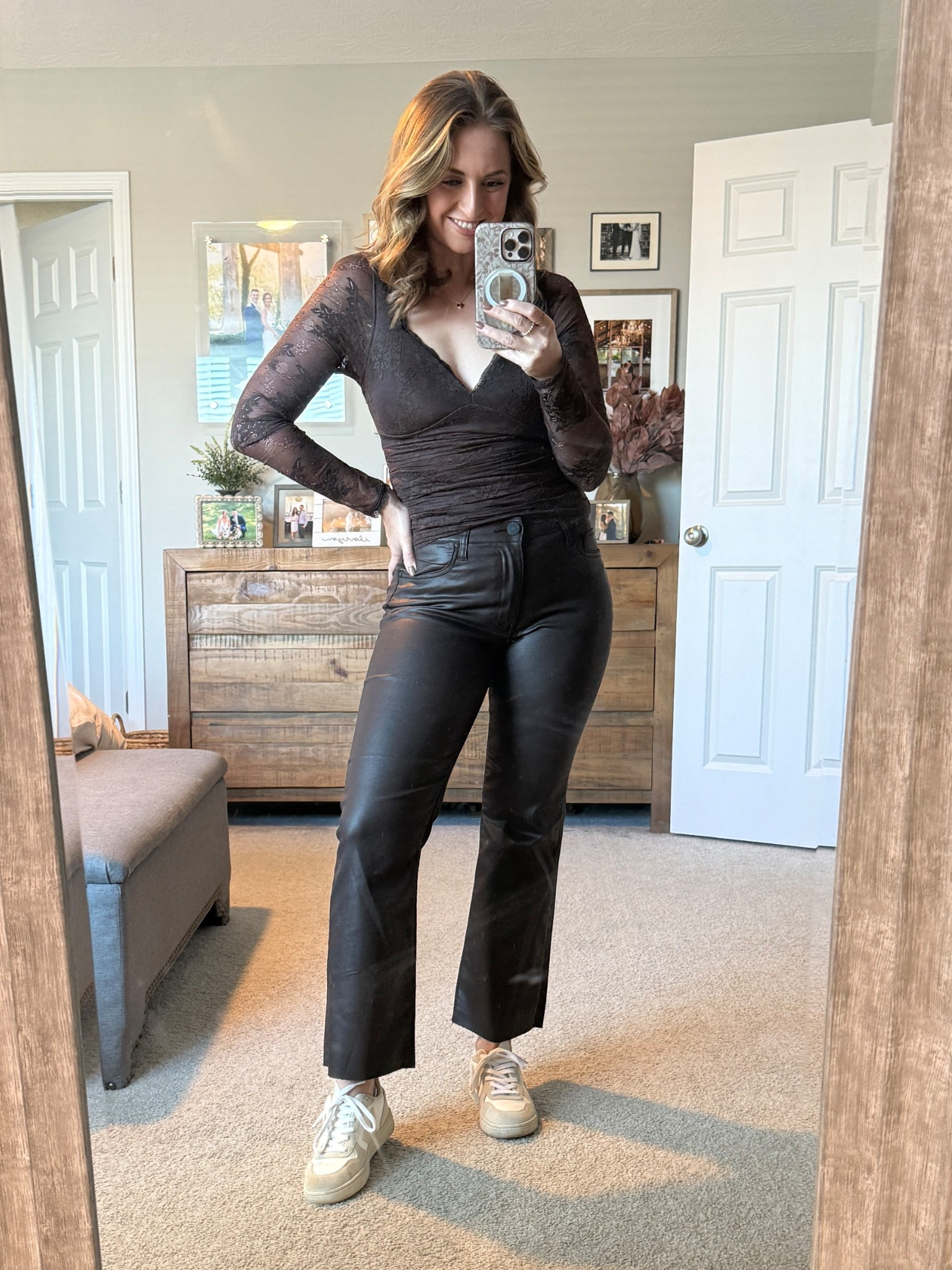 fall concert vibes 🤎 comfy, cute & a little edgy 😉

Wearing size small in Abercrombie top, size 4/27 in Evereve pants 

#LTKStyleTip #LTKSeasonal #LTKFindsUnder100