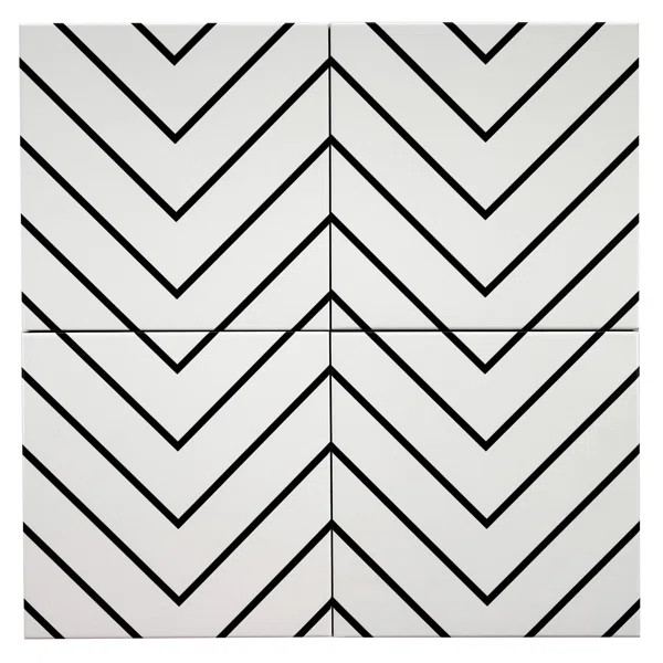 Astoria 8" x 8" Patterned Porcelain Wall & Floor Tile | Wayfair North America