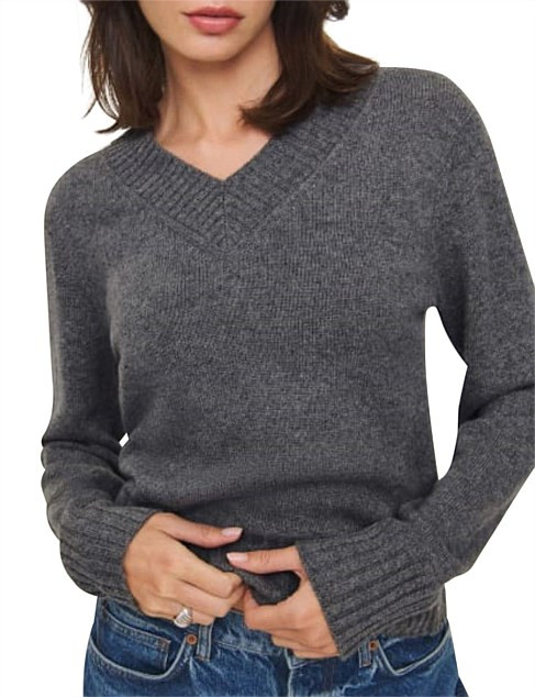 Dulce Cashmere V-Neck Sweater | David Jones (Australia & New Zealand)