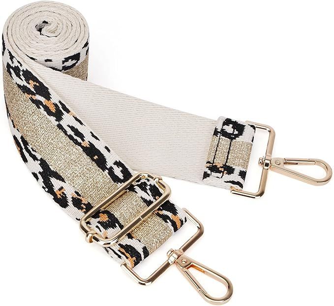 HKCLUF Purse for Handbags Crossbody Shoulder Bucket Bag Adjustable Guitar Strap(Light Gold Strap) | Amazon (US)