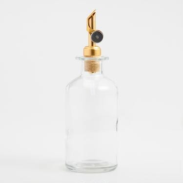 Glass Oil Bottle with Gold Stopper | World Market