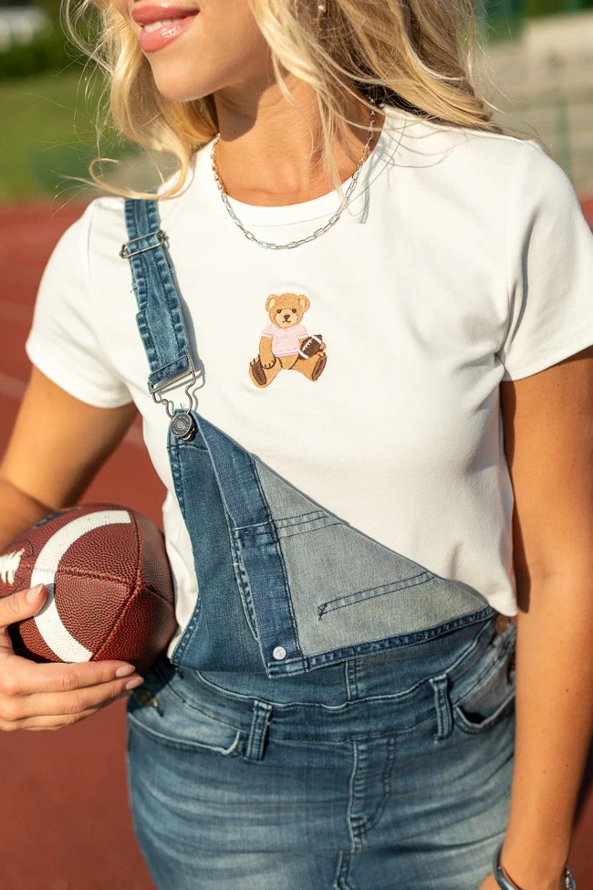 Brenda Pink Jersey Bear Tee | Pink Lily