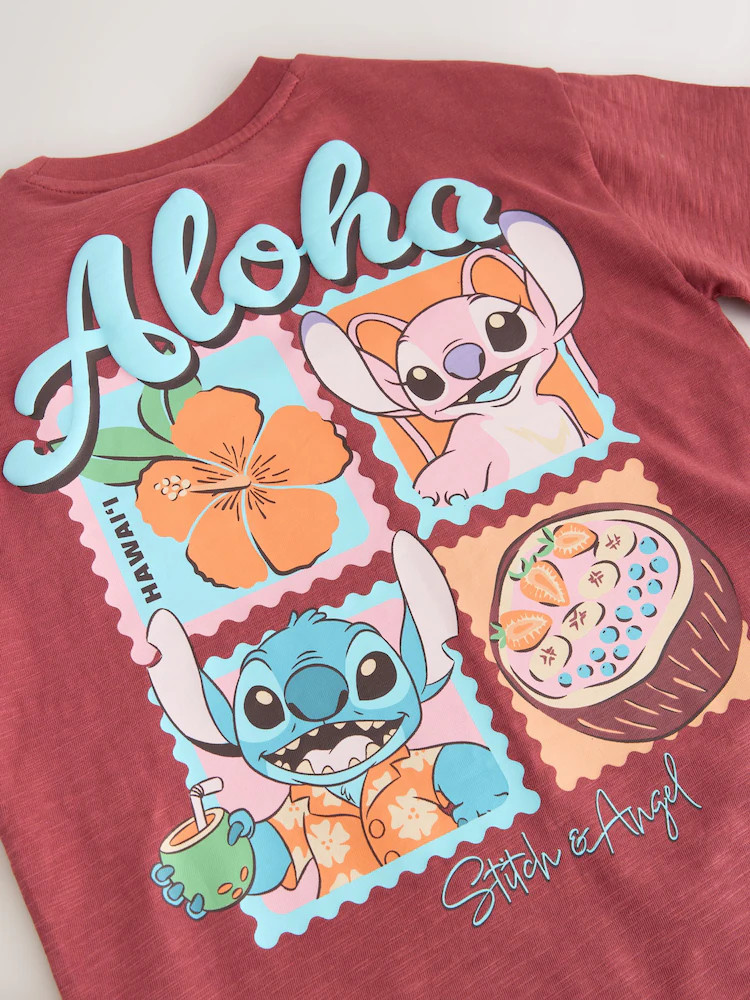 Chocolate Brown Lilo & Stitch License T-Shirt and Cycle Shorts Set (3-16yrs) | Next US