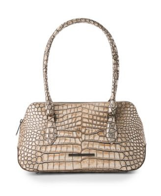 Jennifer Shale Medium Leather Satchel Handbag | Macy's