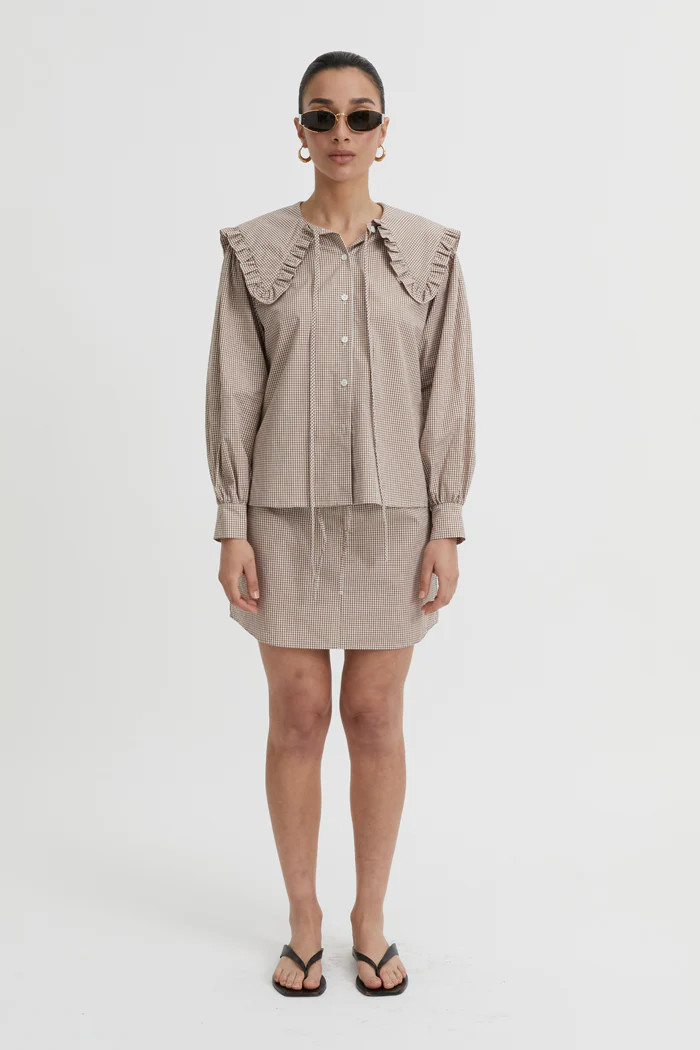 Maja Shirt Brown | Reliquia Collective & Blanca
