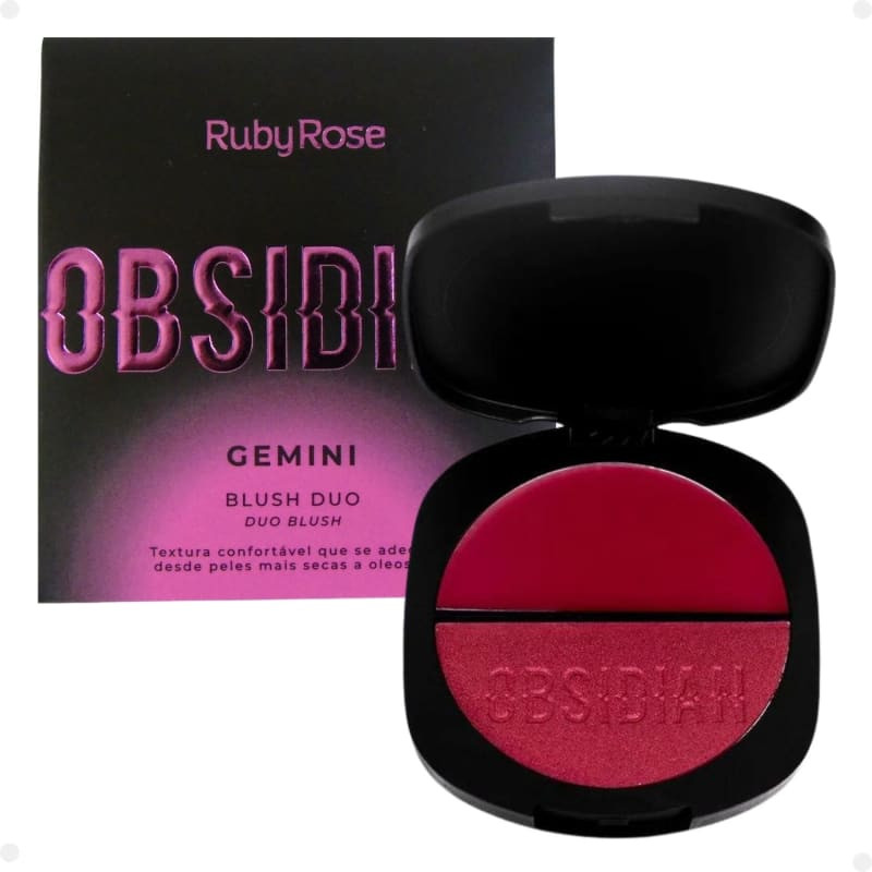 Blush Duo Ruby Rose Obsidian Gemini Og06 7,9g | Beleza Na Web (BR)