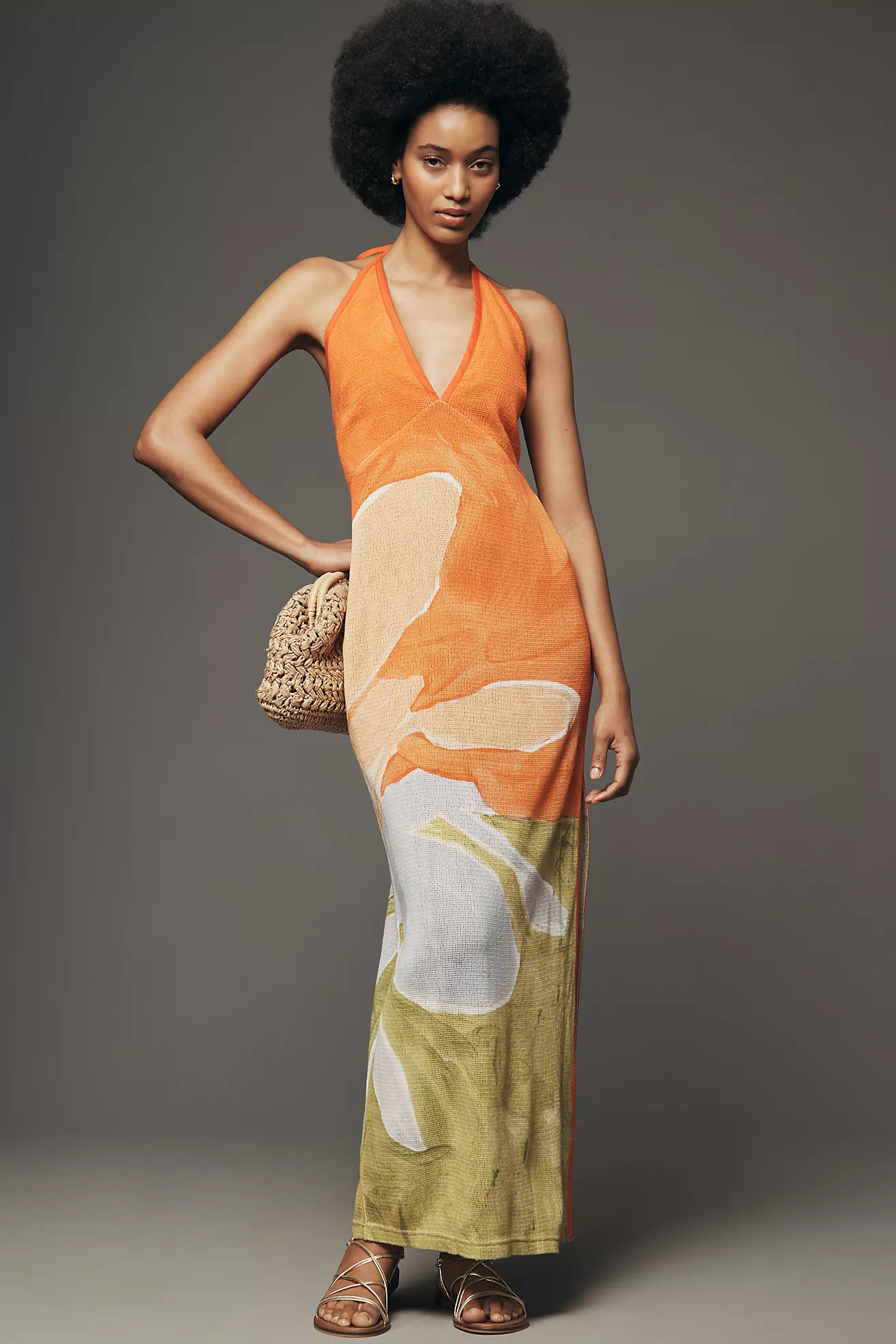 Significant Other Lulu Cotton Halter Maxi Dress | Anthropologie (US)